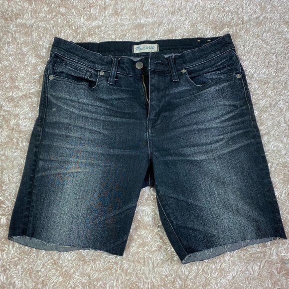 Madewell High Riser Skinny Cut Off Jean Shorts‎ - Picture 1 of 9